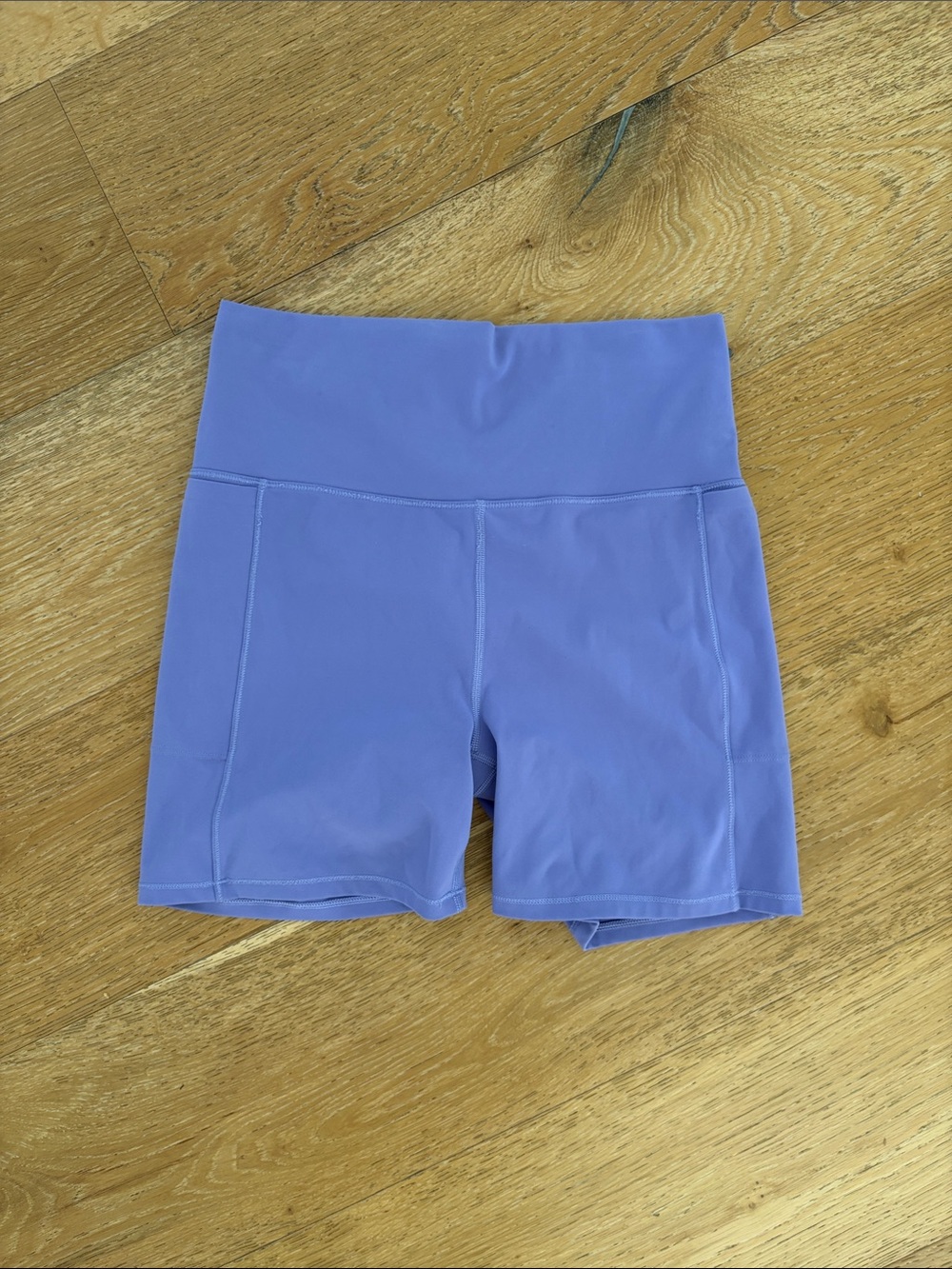 Vuori Lavender High-Rise Athletic Shorts